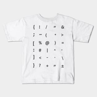 ESSENTIAL PUNCTUATIONS AND SYMBOLS Kids T-Shirt